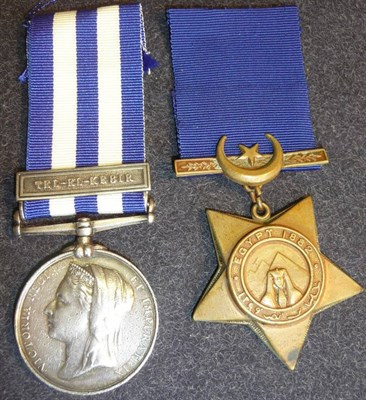Lot 43 - An Egypt Medal 1882-89, to 2244.PTE.T.DUTTON 2/YORK & LANC:R., with clasp TEL-EL-KEBIR, and...