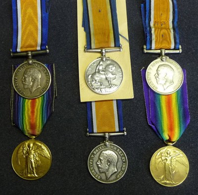 Lot 50 - Four Single British War Medals, to:- 1823 PTE.J.RICHARDS. YORK.R,(France 17.04.1919); 3287...