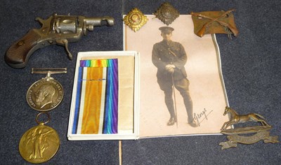 Lot 58 - A First World War Pair, to 2-LIEUT.G.CALVERT., comprising British War Medal and Victory Medal,...