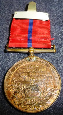 Lot 61 - A Coronation (Police) Medal 1902, to the Police Ambulance Service, awarded to LCE.CPL.W.A.FLIDE.