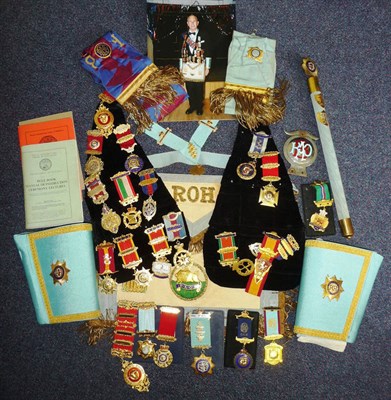 Lot 67 - A Collection of Royal Antediluvian Order of Buffaloes Regalia to Brother William Arthur Cook, Grand