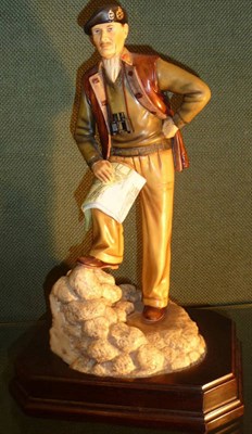 Lot 95 - An Ashmor Porcelain Figure of Field Marshal The Viscount Montgomery of Alamein, limited edition...