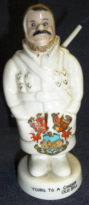Lot 105 - A Wiltshaw & Robinson Carlton China Miniature Crested Figure of 'Old Bill' after Bruce...