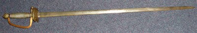 Lot 212 - An 18th Century German Small Sword, the 68.5cm double edge steel blade engraved with running...