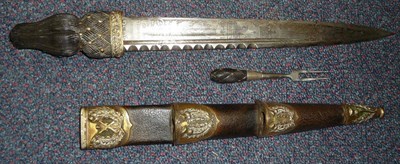 Lot 213 - A Victorian Scottish Dirk to the Black Watch (Royal Highlanders), the single edge double...