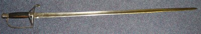 Lot 214 - A Late 17th Century English Officer's Spadroon, with 78cm single edge plain steel blade, the...