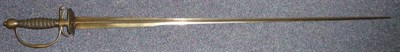 Lot 215 - An 18th Century Continental Small Sword, the 84cm colichemarde steel blade engraved with...