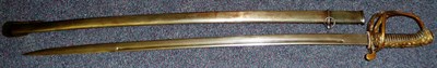 Lot 233 - A Copy of a Japanese Police Officer's Sword, the 78cm single edge blade with a narrow fuller to...