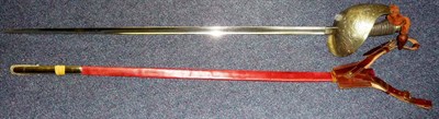 Lot 250 - A George V 1912 Pattern Cavalry Officer's Sword by Austin & Oaker, London, the 92cm single edge...