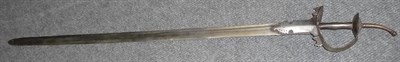 Lot 264 - An Early 19th Century Indian Firangi, the 93cm single edge steel blade with a narrow fuller to...