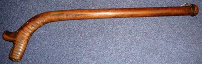 Lot 275 - A 19th Century Fijian Kiakavo (Gunstock) War Club, of dense hardwood, the spurred head with...