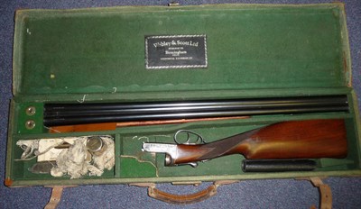 Lot 368 - SHOTGUN CERTIFICATE REQUIRED FOR THIS LOT A Webley & Scott 12 Bore Side by Side Double Barrel...