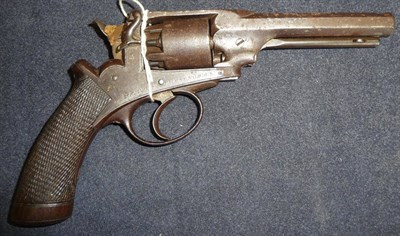 Lot 397 - A 19th Century Deane-Harding Patent Five Shot Revolver, with 11.5cm octagonal steel barrel, the top