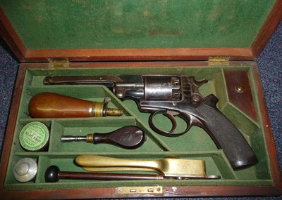 Lot 404 - An Adams' Patent 54 Bore Five Shot Double Action Revolver by John Blissett, 322 High Holborn,...