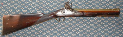 Lot 423 - An Early 19th Century Fintlock Blunderbuss by Twigg, London, the 30.5cm brass barrel with Board...