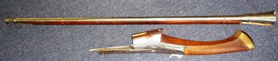 Lot 433 - A 19th Century Afghan Matchlock Long Gun, the 118cm tapered steel barrel with reeded spool...