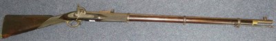 Lot 439 - A Pattern 1853 Enfield Percussion Cap Three Band Rifle (Presentation Model), adapted for target...