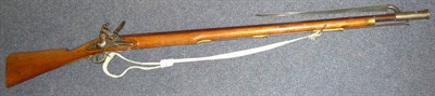 Lot 440 - An Early 19th Century Brown Bess Type Flintlock Volunteer's Musket, the 97cm browned steel...