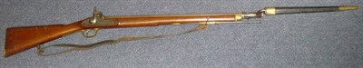 Lot 441 - A Pattern 58 Percussion Cap Constabulary Carbine by Wilkinson of London, the 68cm steel barrel...