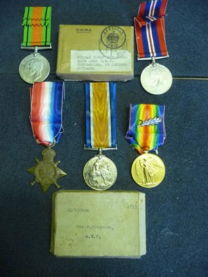 Lot 6 - A First World War Trio, awarded to M2-099090 PTE.W.CLEGHORN, A.S.C., comprising 1914-15 Star,...