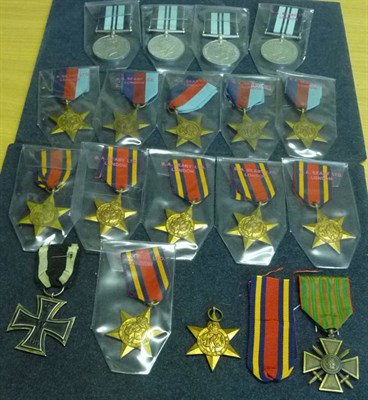 Lot 11 - A Collection of Sixteen Single Second World War Medals, comprising four India Service Medals,...