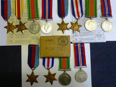 Lot 38 - A Second World War Group of Four Medals, with issue paper, comprising 1939-45 Star, Africa...