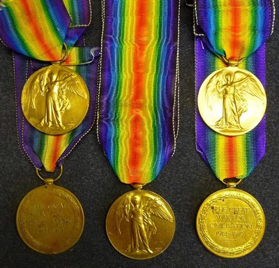 Lot 42 - Two Victory Medals, awarded to brothers 230416 DVR.A.ROBERTS. R.A. and 24440PTE.J.ROBERTS OXF.&...