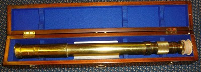 Lot 75 - A Military Variable Power No.2 Mk.I Brass Telescope, by the Periscopic Prism Co.Ltd., London,...