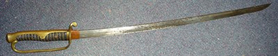 Lot 197 - A Second World War Japanese Kyu Gunto Army Sword, with 66cm unsigned steel blade, one piece...