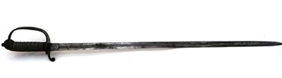 Lot 259 - A Victorian/Edwardian 1821 Pattern Artillery Officer's Sword, the 90cm single edge fullered...