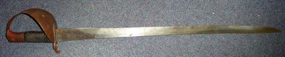 Lot 262 - A British 1895 Pattern Naval Cutlass Bayonet, with 66.5cm single edge steel blade, the steel...