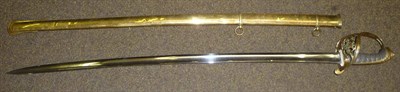 Lot 277 - A Victorian 1854 Pattern Infantry Officer's Sword, with plain 82cm single edge fullered steel...