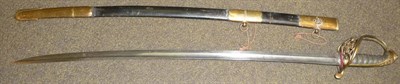 Lot 280 - A Victorian 1854 Pattern Infantry Officer's Sword, the 82.5cm single edge fullered steel blade...