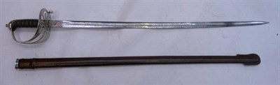 Lot 298 - A Victorian 1827 Pattern Rifle Brigade Officer's Sword, the 81cm single edge fullered steel...