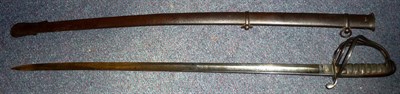 Lot 301 - A Victorian 1821 Pattern Light Cavalry Officer's Sword, the 82cm single edge steel blade etched...