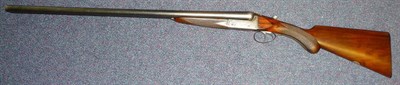 Lot 410 - SHOTGUN CERTIFICATE REQUIRED FOR THIS LOT An R Leach, Oldham 12 Bore Side by Side Double Barrel...