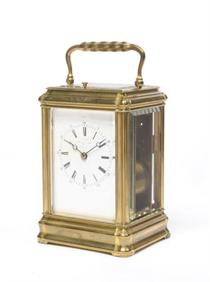 Lot 1274 - A Gilt Brass Striking and Repeating Carriage Clock, retailed by Le Roy & Fils, Palais Royal 13 & 15