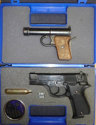 Lot 424 - PURCHASER MUST BE 18 YEARS OR OVER A Walther CP 88 .177 Calibre Air Pistol, with black finish,...