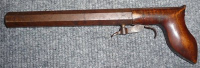 Lot 449 - A 19th Century American Percussion Cap Underhammer Boot Pistol, with 19.5cm octagonal steel...