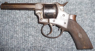 Lot 456 - A Webley's Patent Six Shot Rimfire Revolver, with 10cm octagonal steel barrel, the cylinder bearing