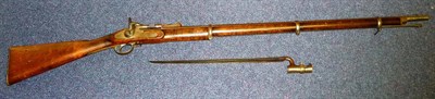 Lot 479 - A Tower Snider Action Three Band Rifle, with 93cm steel barrel, hinged ladder sight, the lock plate