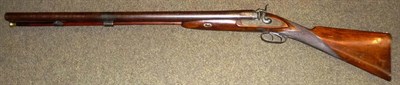 Lot 492 - A 19th Century Large Bore Side by Side Double Barrel Percussion Cap Sporting Gun by G Gibbs,...