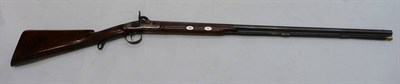 Lot 495 - A 19th Century Percussion Cap Single Barrel Sporting Gun, the 75.5cm browned steel barrel with bead