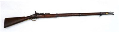 Lot 496 - A Victorian Snider-Enfield Mark II Three Band Musket, with 93cm steel barrel, hinged ladder...