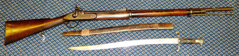 Lot 505 - A Pattern 56 Enfield Two Band Short Rifle by