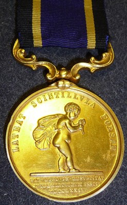 Lot 7 - An 18 Carat Gold Humane Society Stanhope Medal, awarded to NOEL AUGUSTUS KINCH 13TH AUG.1936,...