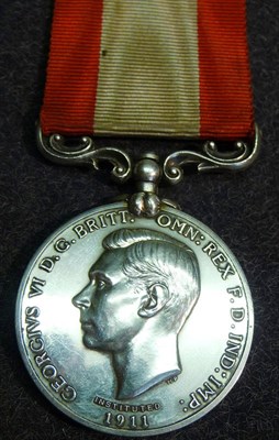 Lot 16 - A Rocket Apparatus Volunteer Long Service Medal (George VI Rocket Apparatus), presented to...