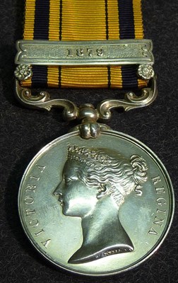 Lot 18 - A South Africa Medal 1879, with clasp 1879, awarded to T/1740. PTE.J.HURLEY. A.S.CORPS,...