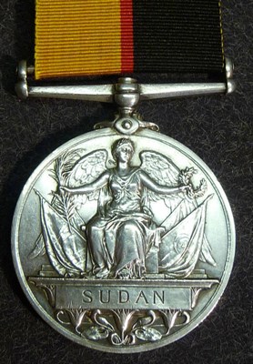 Lot 21 - A Queen's Sudan Medal 1899, awarded to 5931 P'TE E.DESMOND 1/GREN:GDS: (possibly renamed)