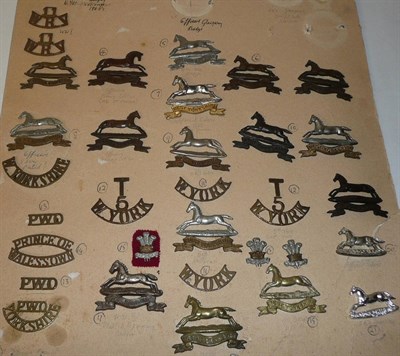 Lot 69 - A Collection of Thirty Two West Yorkshire Regiment Cap and Collar Badges and Shoulder Titles,...